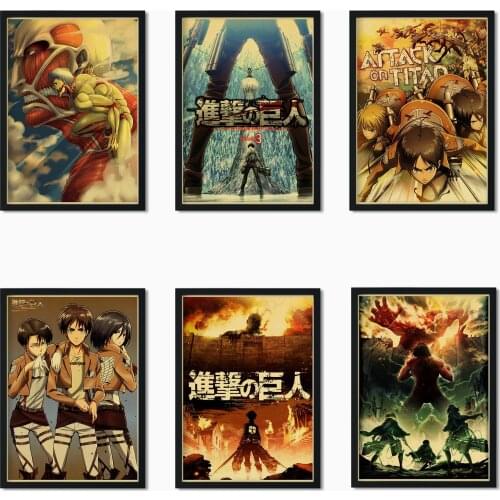 5D DIY Diamond Painting Japanese Retro Art Popular Anime Attack on Titan Cross Stitch Kit Diamond Embroidery Home Decor