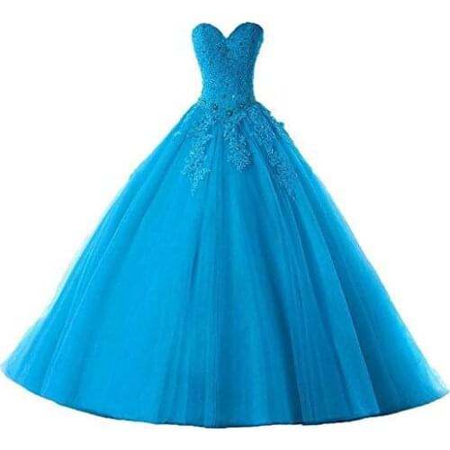 ANGELSBRIEP Sweetheart Quinceanera Dresses 2021 For 15 Party Formal Appliques Beading Tulle Vestidos De Debutantes Party Gowns