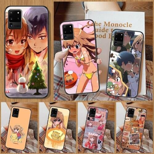 Toradora Taiga aisaka Phone case For Samsung Galaxy Note 4 8 9 10 20 S8 S9 S10 S10E S20 Plus UITRA Ultra black silicone