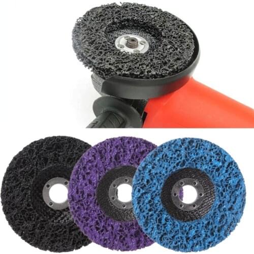 100x16mm 115x22mm Cleaning Strip Wheel Grinding Disc For Paint Rust Grinder Remover Tools