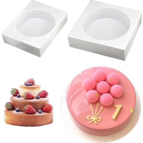 DIY round Silicone cake mold mousse chocolate baking moulds pastry bakeware