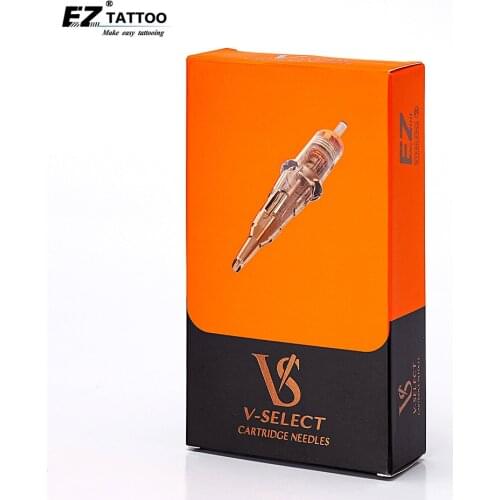 EZ V System Tattoo Cartridge Needles Round Shader Elastic Membrane for Rotary Tattoo Machines Grips 20 PCS/Box