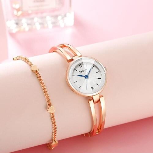 Geometric Surface Fashion Women Quartz Watch Simple Rose Gold Stainless Steel Female Clock Small Ladies Bracelet Wristwatches