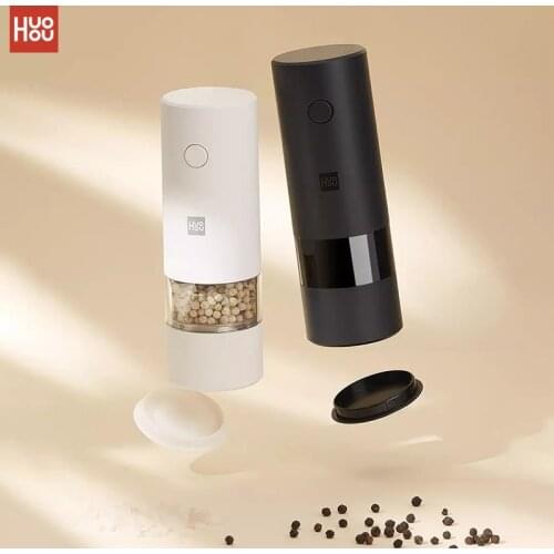 HUOHOU Electric Automatic Mill Pepperr Light Peper Spice Grain Mills Porcelain Grinding Core Mill Kitchen Tools