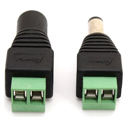 5.5mm x 2.1mm 5Pairs/1Pair DC Plug DC Power Cable Male/Female Plug Connector Adapter Jack 12V-36V to Connection LED Strip