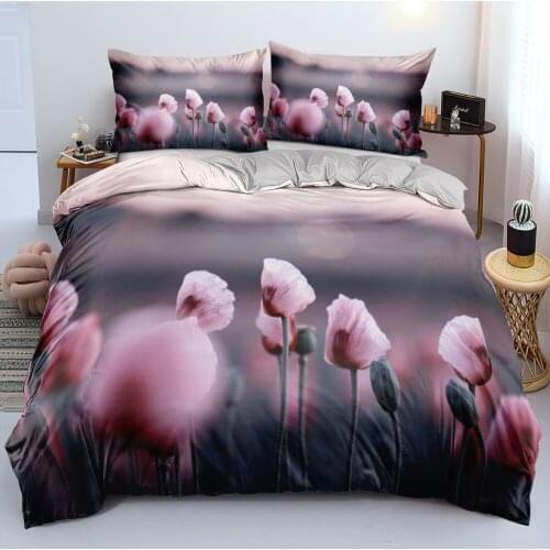 Classic 3D Flower Bedding Sets Quilt Cover Set Comforter Covers Pillowcases Duvet Cover Bed Linen Full 140x200 Size Home Textile