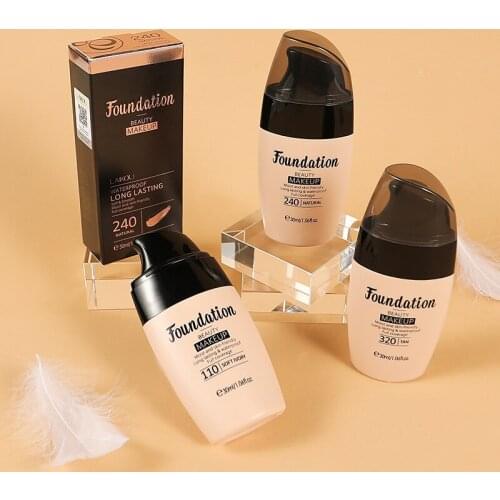 LAIKOU 30ML Foundation Liquid Smoothing Moisturizing Concealer Natural Makeup Waterproof Foundation Cream BB Cream Cosmetics