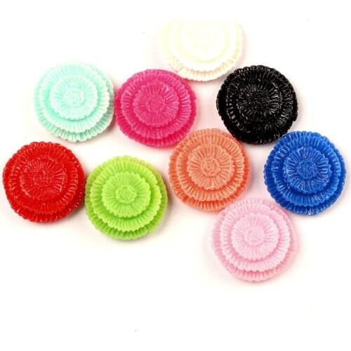 LF 30Pcs Resin Cake 22x22mm Decoration Crafts Flatback Cabochon Embellishments For Scrapbooking Kawaii Cute Diy Accessories
