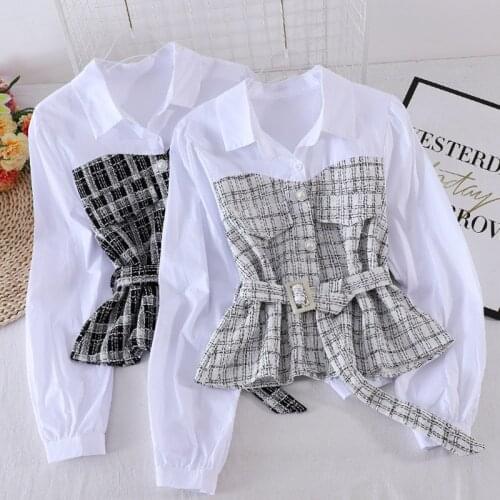 Litmage Check Blouses