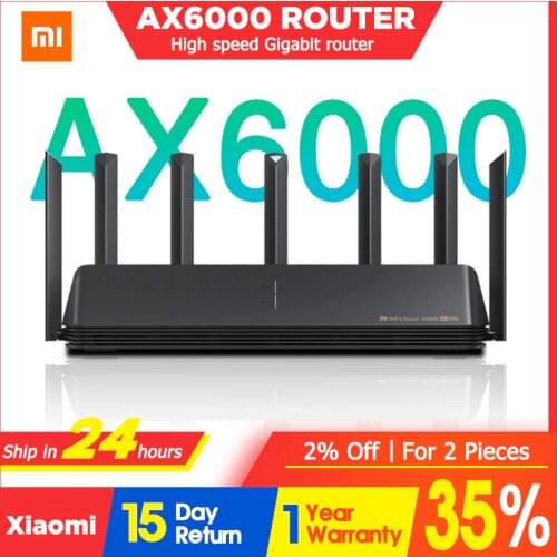 Xiaomi AX6000 AIoT Router WiFi6 2.5G&5G VPN Qualcomm CPU 6000Mbs Gigabit Rate Mesh Repeater Signal Network Amplifier Mi Home