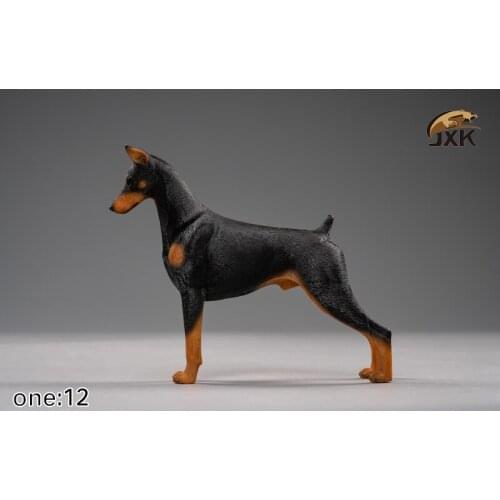 1/12 scale Mr.Z static scene model animal police dog Doberman simulation model toy gift model F 7 "action decoration display