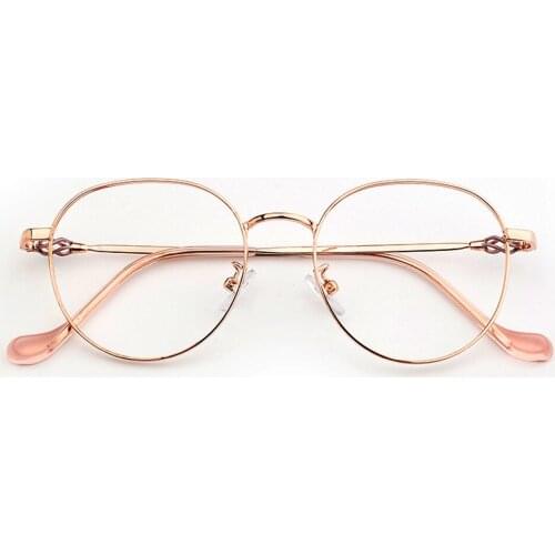 Fashion Retro Round Large Fullrim Metal Frame Anti Blu Light Ultralight Reading Glasses Modern for Men Women+1.0 +1.5 +2.0 +2.5