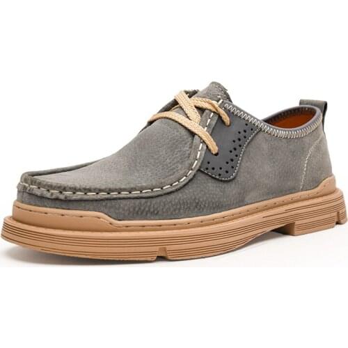 New Autumn Men Formal Shoes Cowhide Leather Oxfords Soft Mocassin Homme Chaussure Dress Driving Boat Flats Shoes Gommino