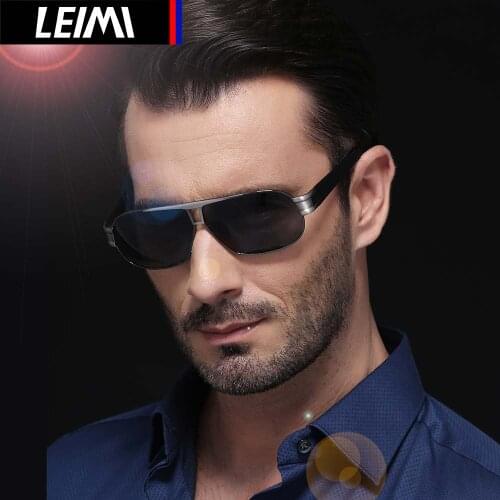 LEIMI Brand Designer Original Box Classic Sunglasses Men Polarized Lens Vintage Sun Glasses Male gafas oculos de sol