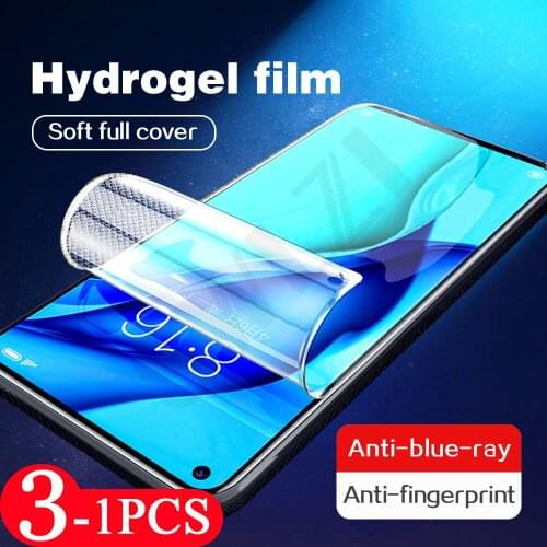 3/2/1Pcs 9D soft full cover for huawei p smart pro 2019 S Z 2020 2021 plus 2018 hydrogel film phone screen protector Not Glass