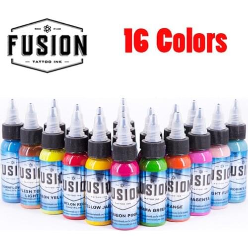 Tattoo Ink 16 Colors Set Body Paint Tattoo Art Permanent Makeup Coloring Pigment Color Tattoo Paint Body Makeup Ink Tools