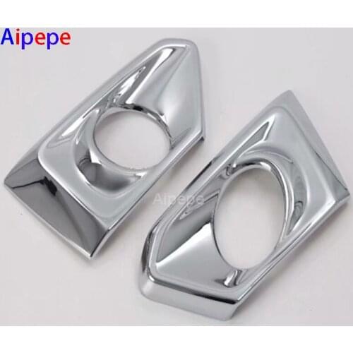 For Nissan ALTIMA 2019 2020 Front Fog Light Cover Head FogLight Lamp Frame Sequin Panel Trims ABS Chrome Sticker Car Accessories