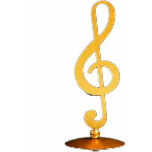 Piano Gifts Instruments Music Note Figurine Luxury Home Decor Souvenir Gold Living Room Office Clef Sculpture Iron Art Statue