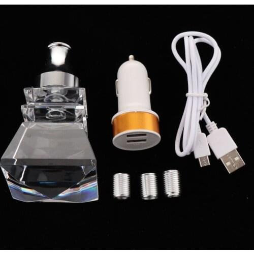 Crystal Shift Knob Manual Automatic Gear Stick Shifter Knob With Light