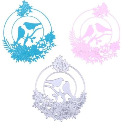 SCD580 Flower Birds Metal Cutting Dies For Scrapbooking Stencils DIY Album Cards Decoration Embossing Folder Die Cuts Template