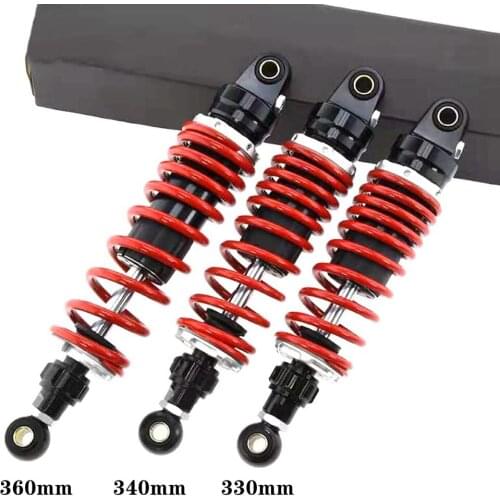 Universal 330/340/360mm Motorcycle Electric-Bike Damping Adjust Rear Shock absorber For Honda Yamaha Kawasaki Suzuki BWS Niu U
