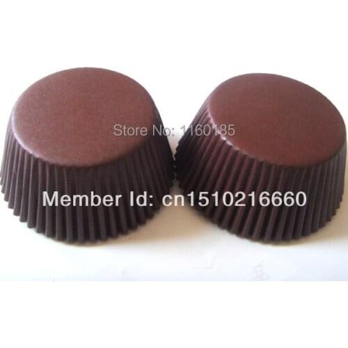 1000pcs plain color coffee brown cupcake liner baking cup muffin case cup cake wrapper/mold for bakery decoration