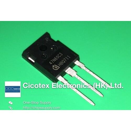2pcs/lot SPW47N60C3 TO247-3 MOSFET N-CH 650V 47A TO-247 47N60C3