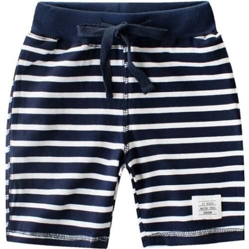 2019 Toddler Boys Beach Pants Kickers Striped Cotton Sports Trousers Baggy Pants Joggers for 2-7 Years old
