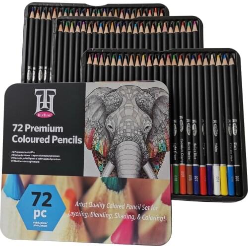 72 Colors Pencils Professional Pencil Set Artist Painting Art Supplies Color Glitter Sketch Drawing Colored Prismacolor Pen