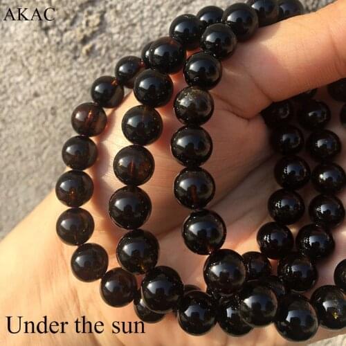 AKAC 8-8.8mm semi precious natural old mine rose green tourmaline bracelet for women bracelet send randomly