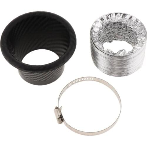 Automotive Car Turbo Round Air Intake Pipe Carbon Fiber Turbine Inlet Pipe Durable