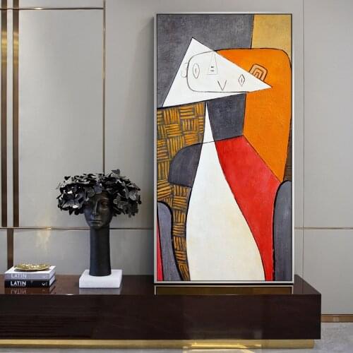 Large Picasso Abstract Figure Canvas Paintings On the Wall Art Postes And Prints Modern Geometry Art Pictures Home Decor Cuadros