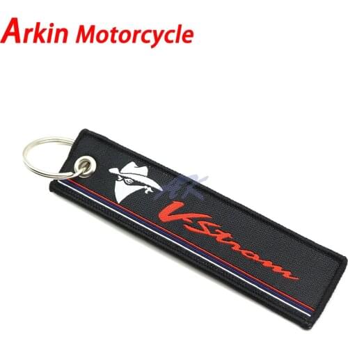 For Suzuki Vstrom Bandits Hayabusa Bandit TL1000S New Motorcycle Key Chain Woven Key Ring Tag Label Chain Black Car Keychain
