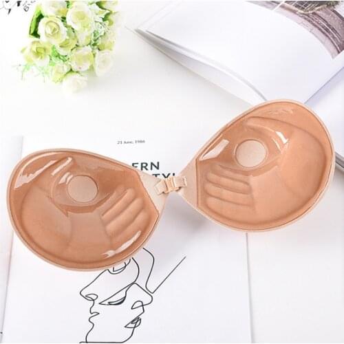 3cm Thickness Push Up Bra Silicone Women Lingerie Self Adhesive Bra Hand Setting Pads Female Bras Strapless Wedding Magic Bra
