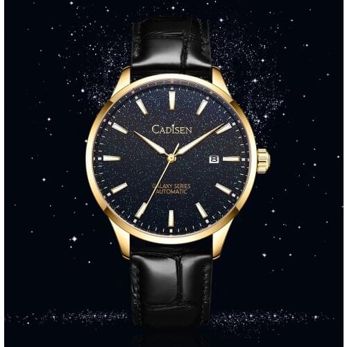 2021 Cadisen Brand Automatic Watch Japan Miyota 8215 Movement Watches Men Swimming Luxury Sapphire Crystal Mirror Wristatch