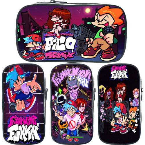 Friday Night Funkin Pencil Case 3D Print Student Pencil Bag Children Pencil Pouch kids School Supplies Large Capacity Pen Box