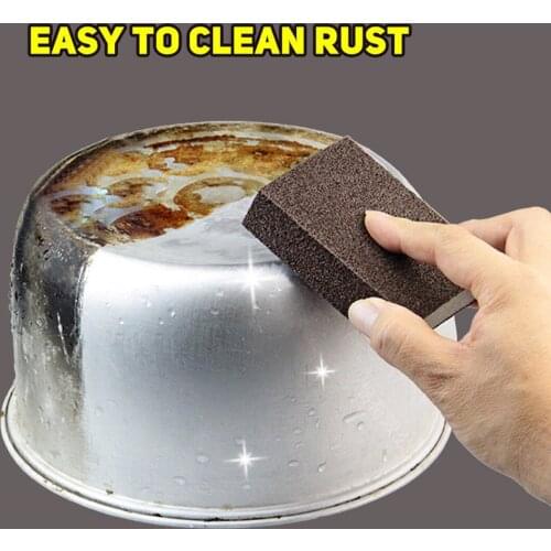 Cleaning Sponge Eraser Emery Sponge Pad Brush Kitchen Washing Cleaner Home Kitchen Descaling Tool