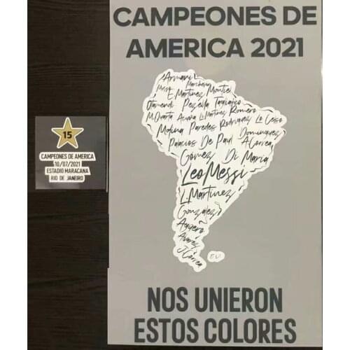 Copa America Campeones De America 2021 Nameset Printing