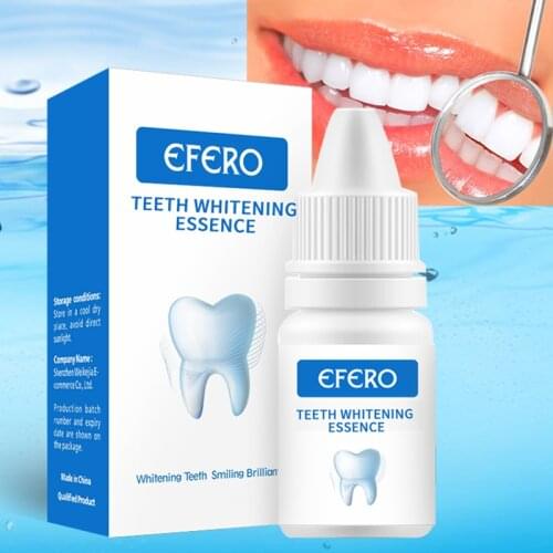 EFERO Teeth Whitening Essence Serum Remove Plaque Stains Powder Oral Hygiene Cleansing Fresh Breath Oral Hygiene Dental Tools