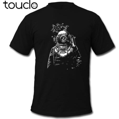 Men Brand Clothing Tees Casual Male Best Selling T Shirt Skeleton Diver Mens T-Shirt Summer Style Funny Tee shirt