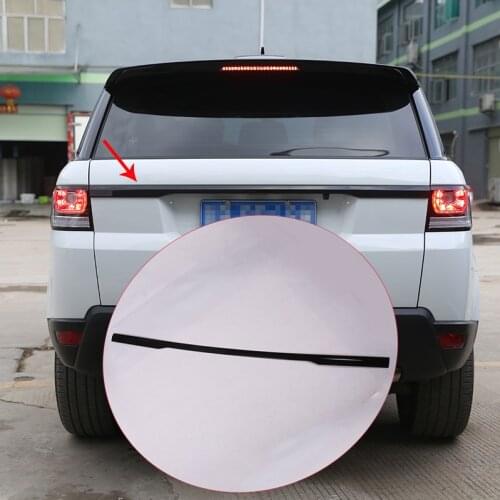 Gloss black Car Accessories For Range Rover Sport 2014 2015 2016 2017 2018 2019 ABS Rear Trunk Lid Cover Trim