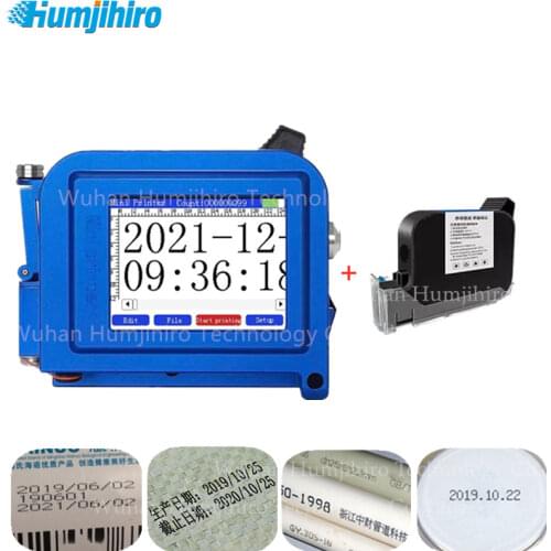 Mini Handheld Inkjet Printer 12.7mm Touch Thermal Inkjet Printer Variable QR Barcode Code Date Number Logo Expiry Date