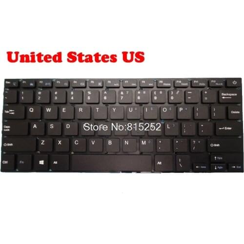 Laptop Keyboard For Thomson NEO Y14 NEO14-2.32BS NEO14-32WC United States US Black Without Frame