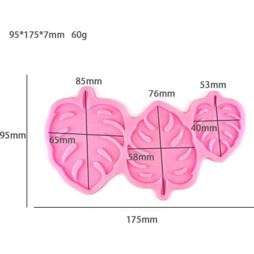 Multi Purpose Doughnut Cookie Model DIY Baking Tools Pink Food Grade Supplies Reusable Banana Leaf Shaped Silicone Kitchen