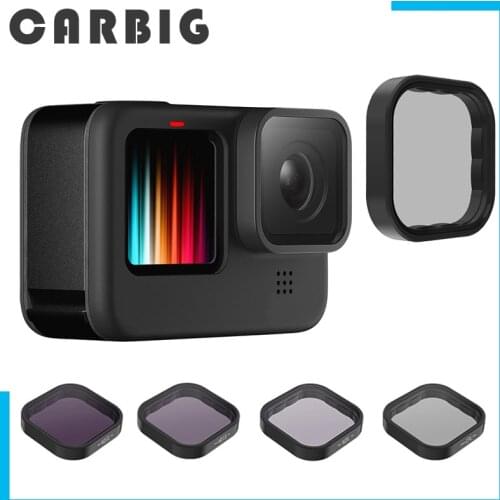 For Gopro9 ND8 ND16 ND32 CPL Lens Filter Set Aluminium Alloy Frame for GoPro Hero 9 Go Pro Action Camera ND CPL Lens Accessoreis