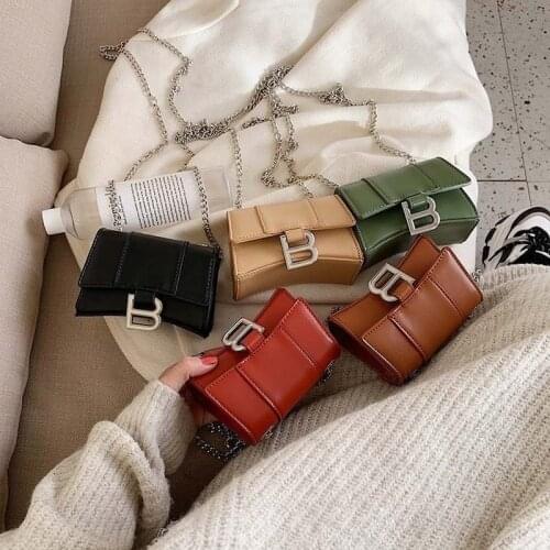 2021 New Womens Bags PU Leather Solid Color Fashion Shoulder Bags Mini Bags Retro Messenger Bags Womens Bags