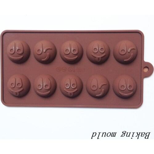 Wholesale Silicone mold B098 smile face ball shape Chocolate mold Fondant cake mold DIY tools