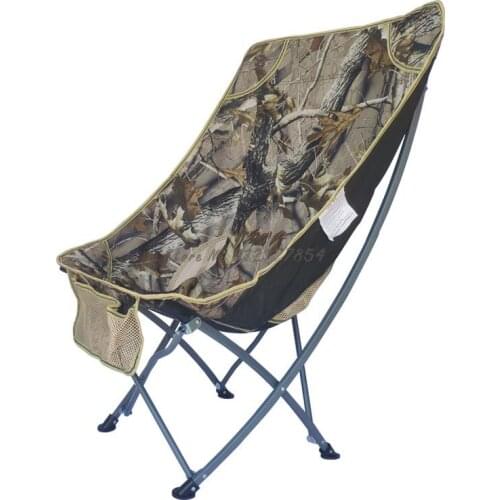 Outdoor Folding Stool Portable Small Reclining Chair Lunch Break Camping Car Back Moon Beach Chair Fishing Chair