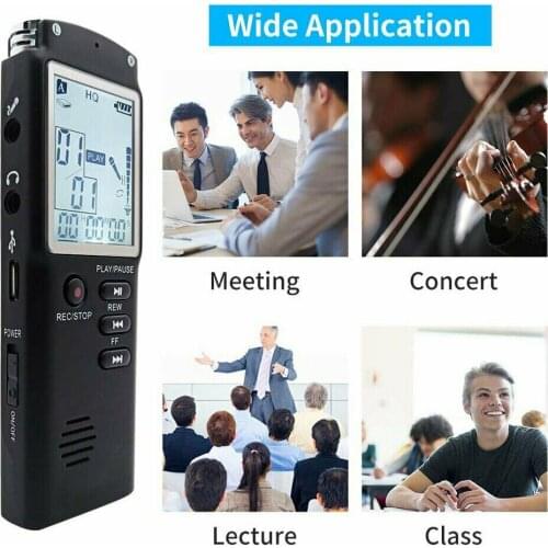 8GB/16GB/32GB Voice Recorder USB Professional 96 Hours Dictaphone Digital Audio Voice Recorder With WAV,MP3 Player WR Digital