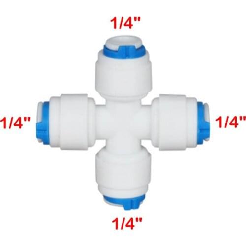 1/4" 3/8" OD Hose Tube 1/8" 1/4" 1/2" Reverse Osmosis Aquarium Quick Fitting RO Water Elbow Plastic Pipe Coupling Connector
